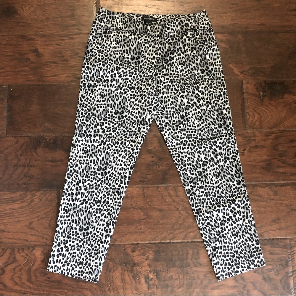 EUC WHBM Animal Print Skinny Pant Size 6R